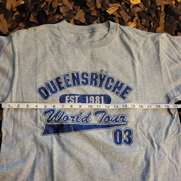 Vintage Queensryche 2003 World Tour Mens T Shirt Jersey Size Medium to Large - Picture 5 of 6